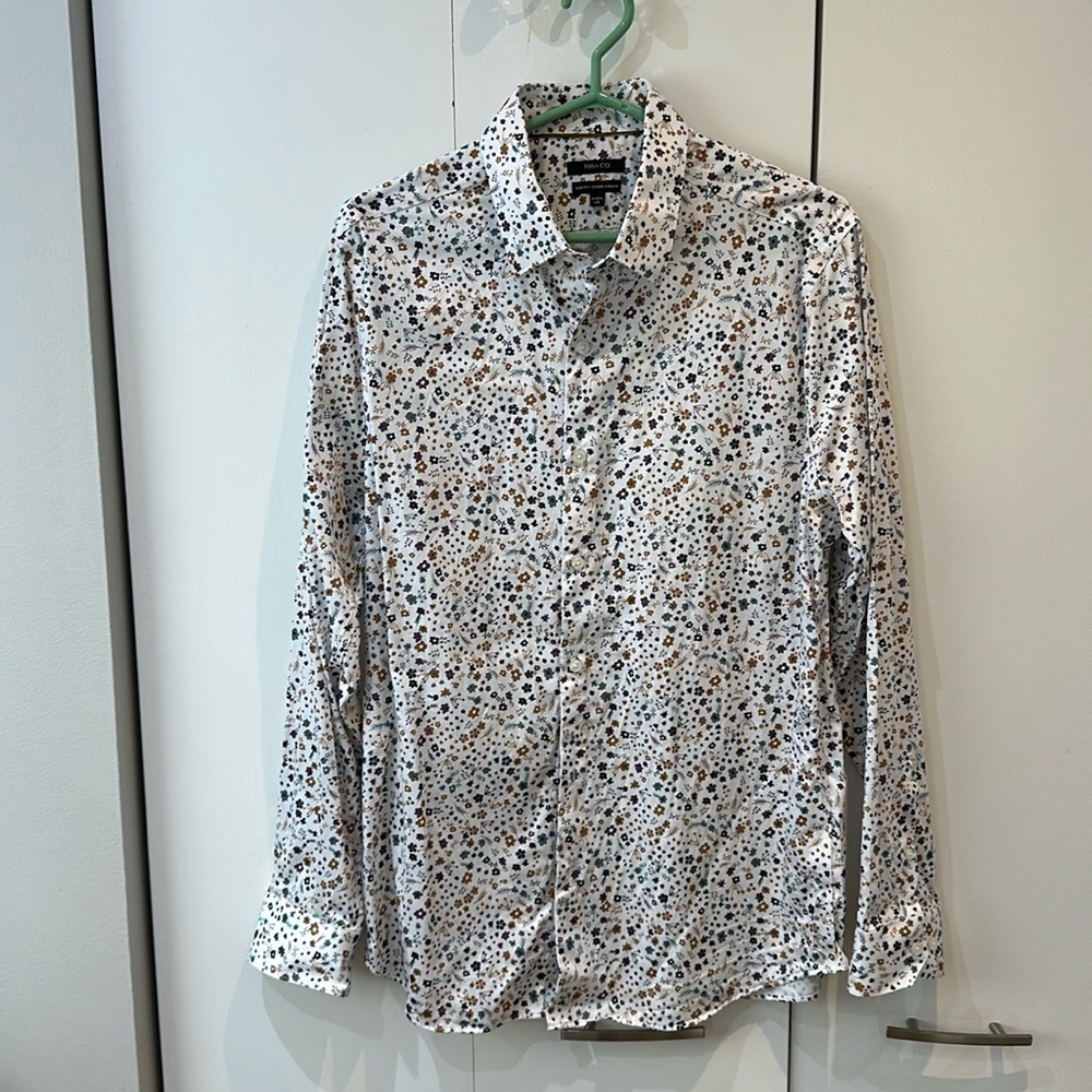 RW men’s floral print dress shirt